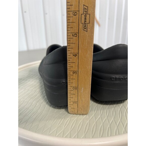 Crocs Neria Pro II Slip Resistant Work Clog Size 11 Black Round Toe Comfort Shoe - Picture 6 of 9